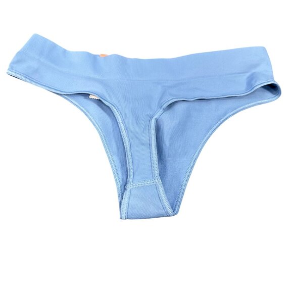 Auden Womens Size XS 0-2 Panty Thong Seamless Oeko-Tex Blue New With Tags - Picture 2 of 8